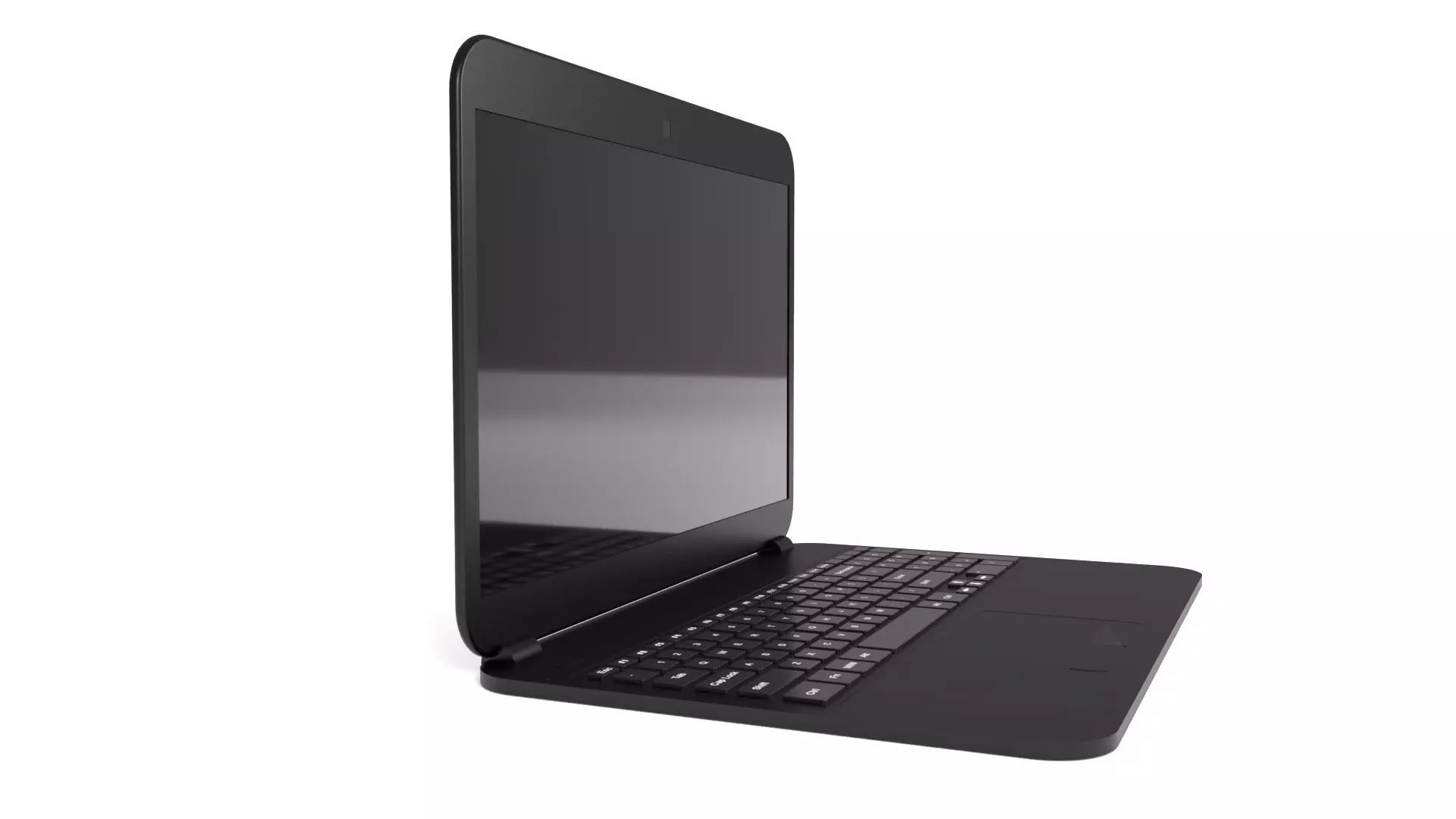 Laptop Low-poly 3D model_0