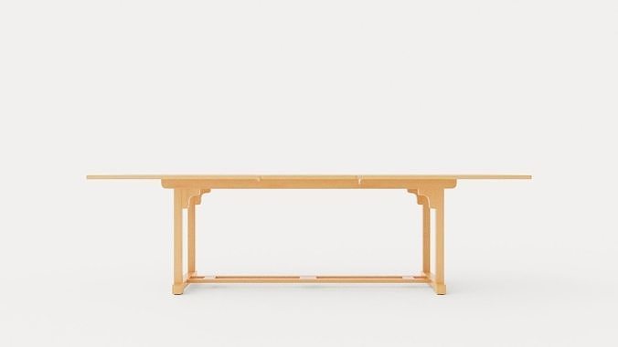 Medford dining table Low-poly 3D model