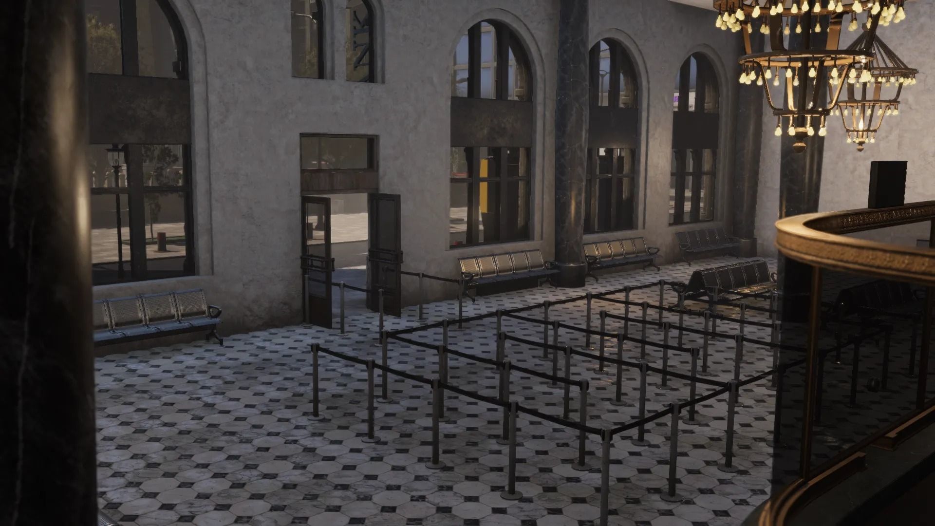 Modern City Downtown with Interiors Megapack Low-poly 3D model_2