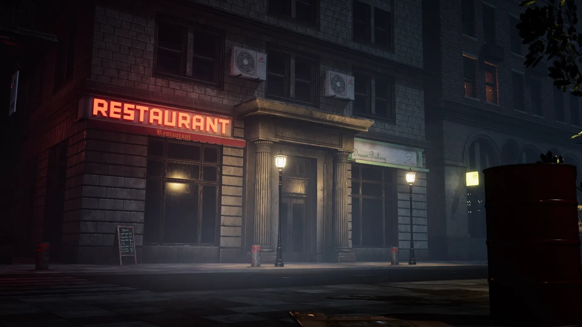 Modern City Downtown with Interiors Megapack Low-poly 3D model_12