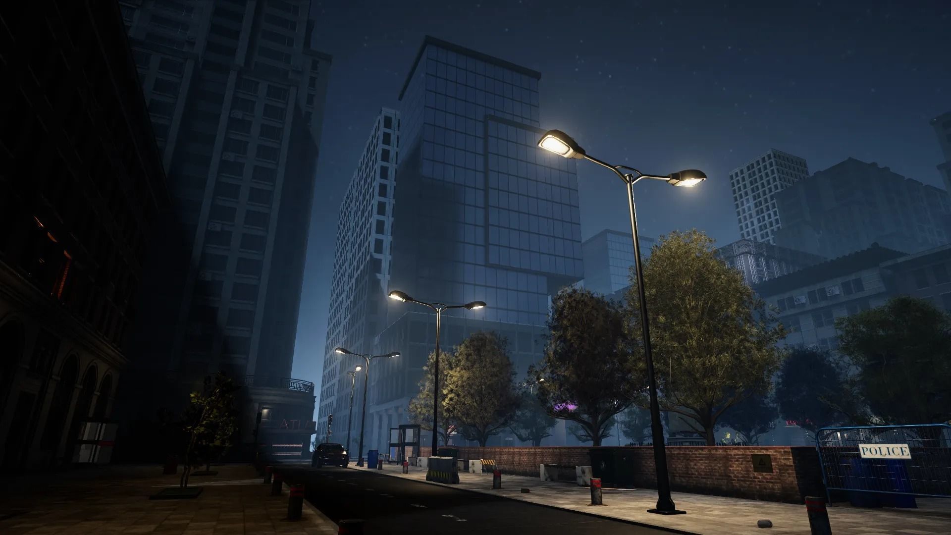 Modern City Downtown with Interiors Megapack Low-poly 3D model_20