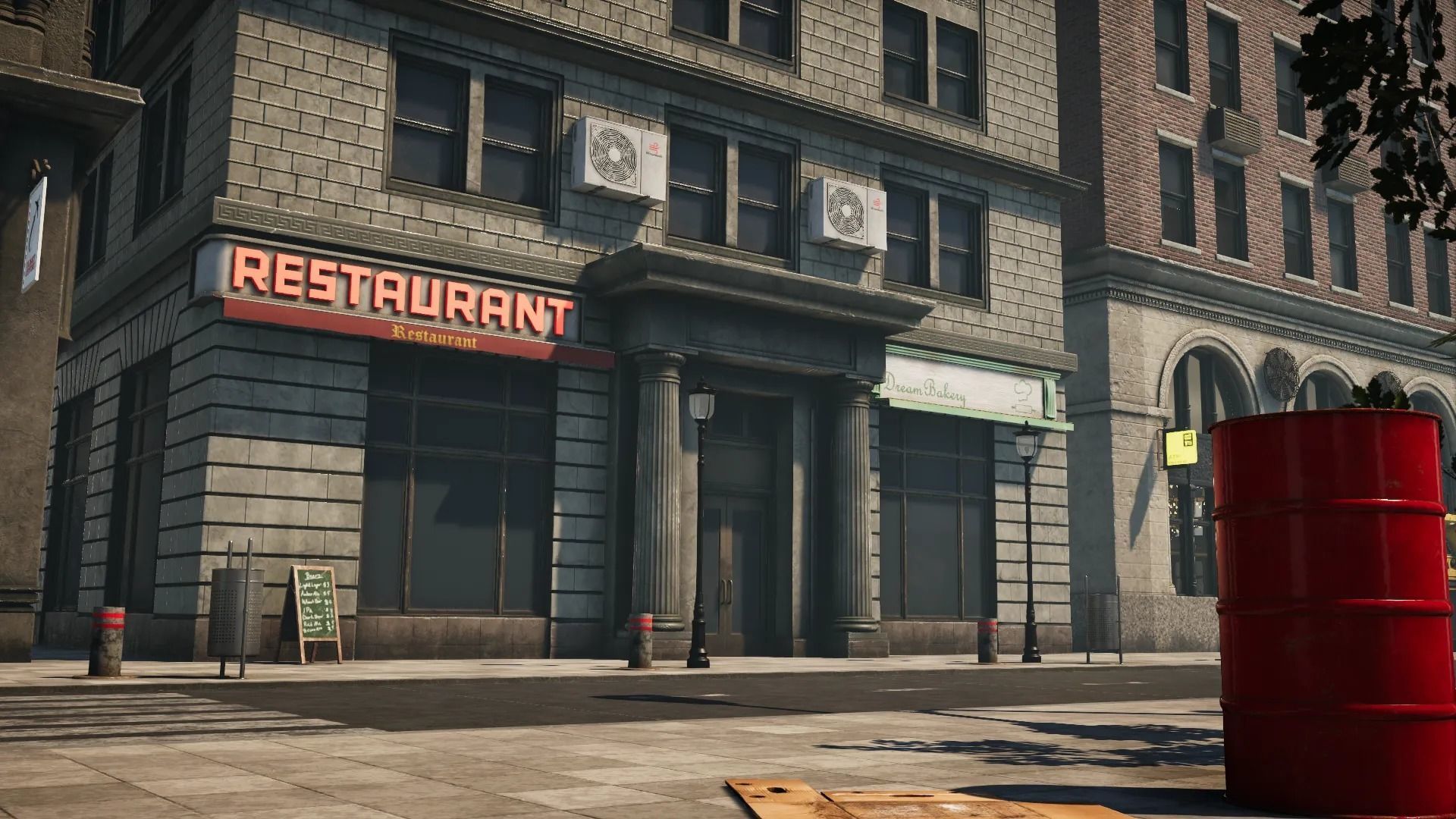 Modern City Downtown with Interiors Megapack Low-poly 3D model_10