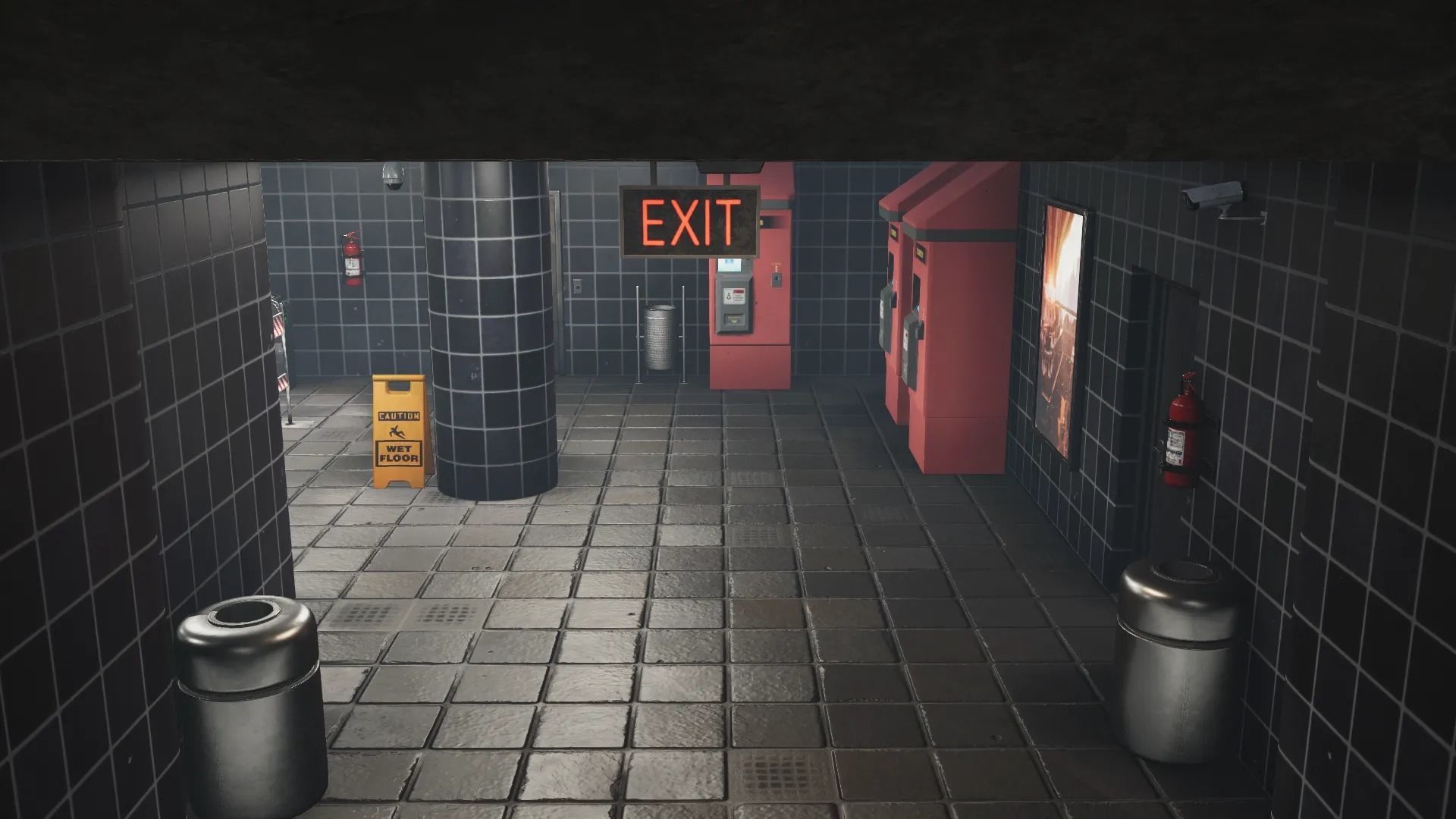 Modern City Downtown with Interiors Megapack Low-poly 3D model_9