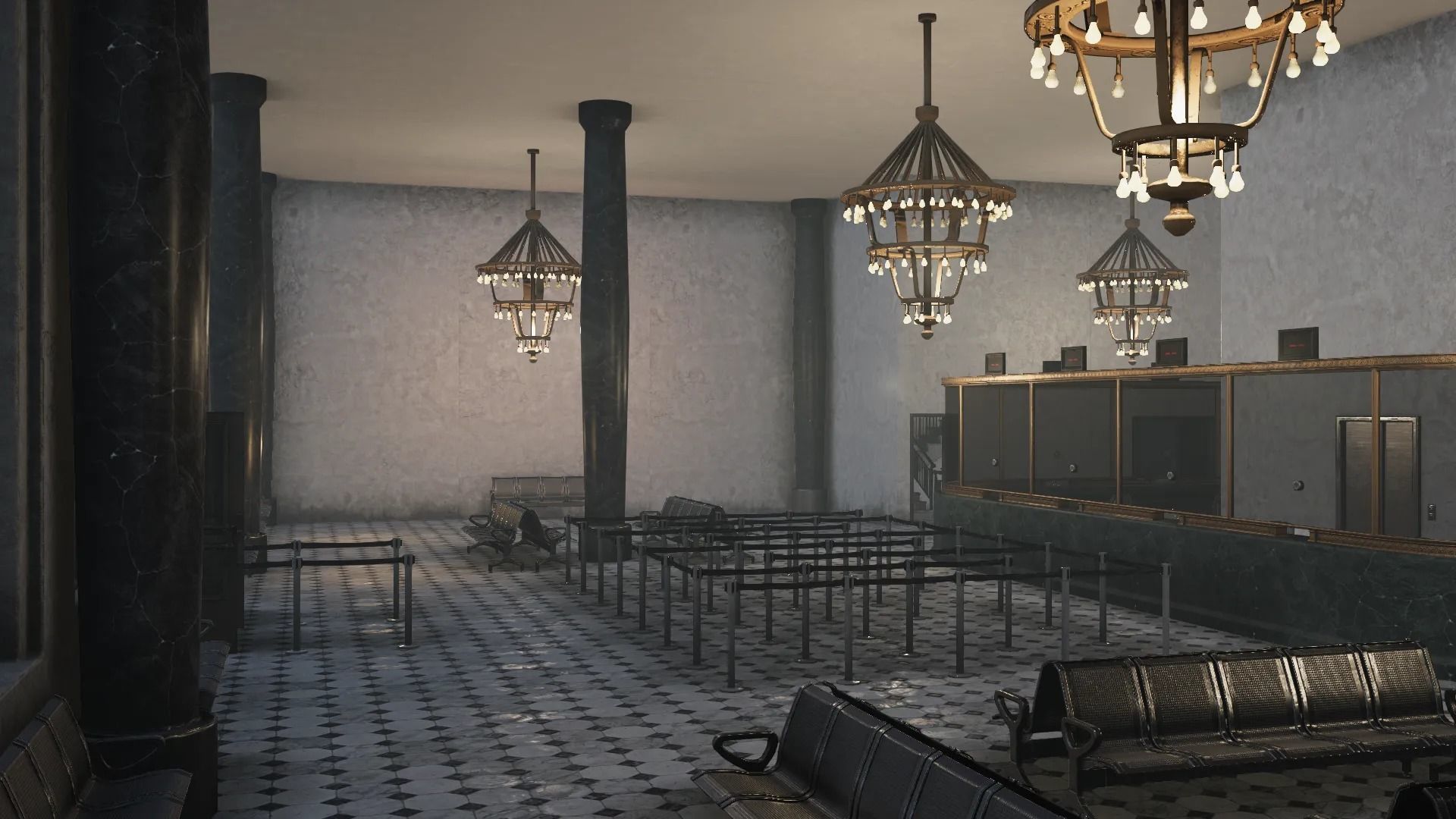 Modern City Downtown with Interiors Megapack Low-poly 3D model_1