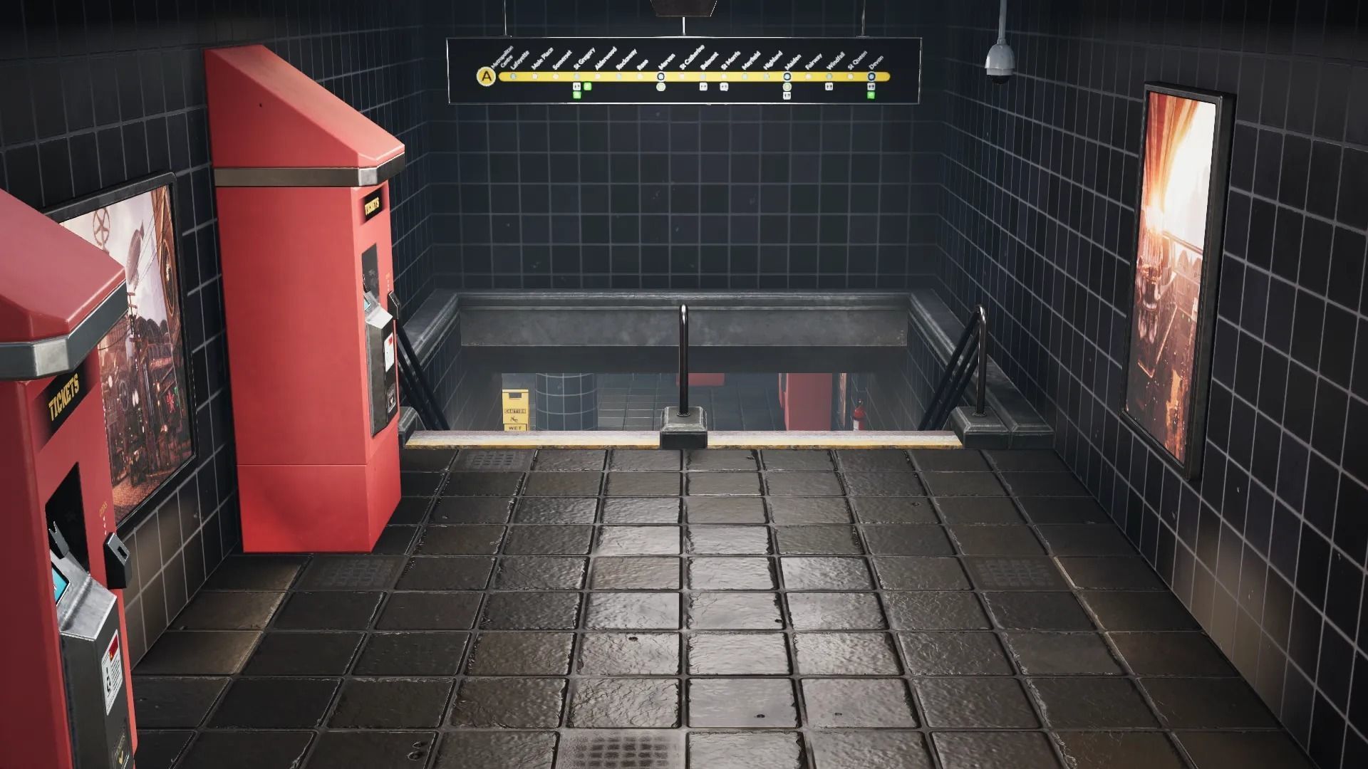 Modern City Downtown with Interiors Megapack Low-poly 3D model_8