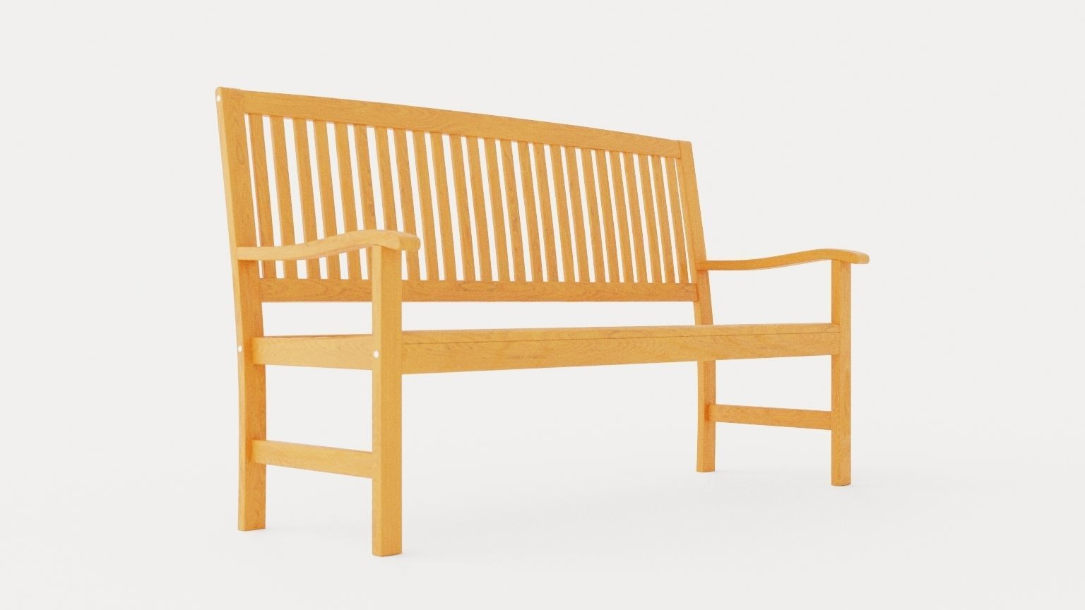 Boston 3-seater sofa Low-poly 3D model_1