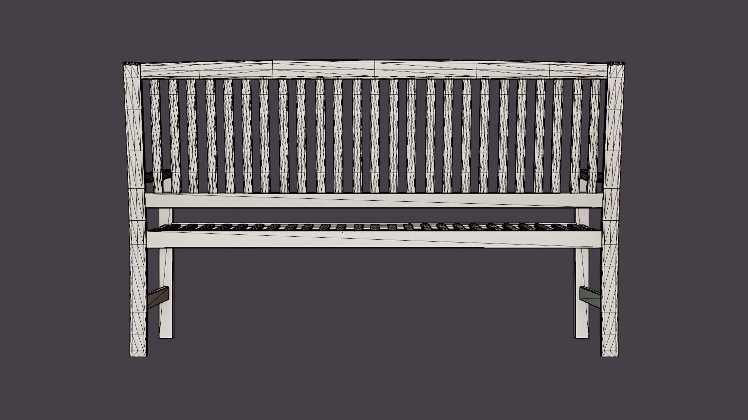 Boston 3-seater sofa Low-poly 3D model_5