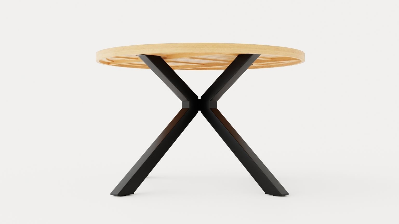 Long Island dining table Low-poly 3D model_1