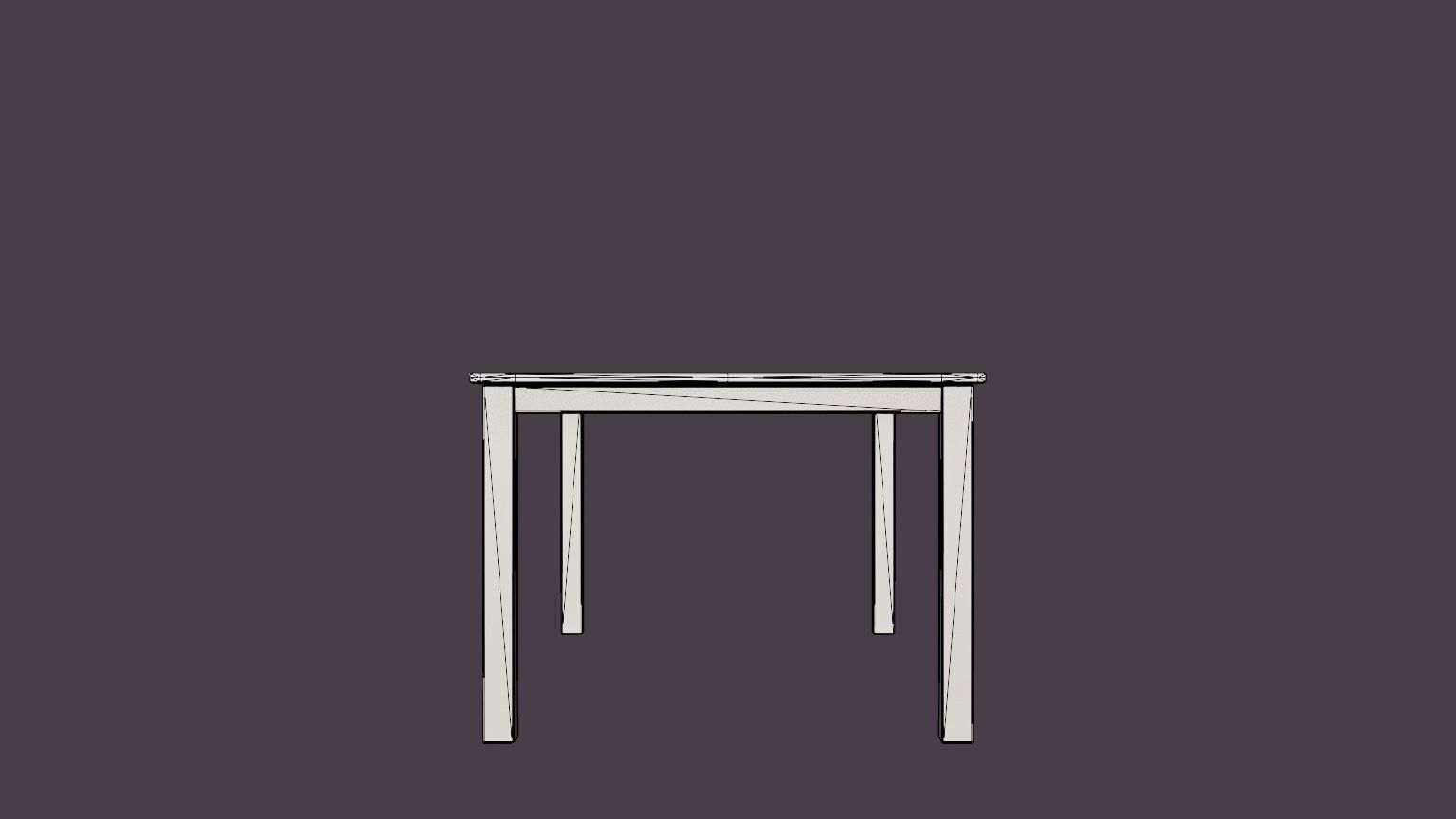 Bay dining table Low-poly 3D model_7