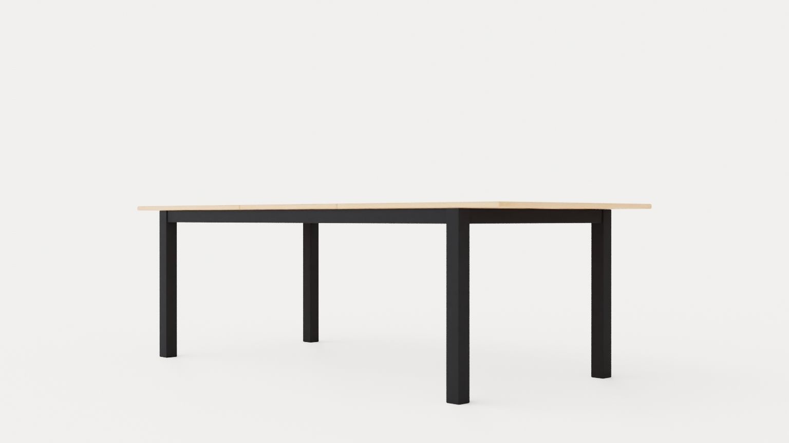 Bay dining table Low-poly 3D model_3