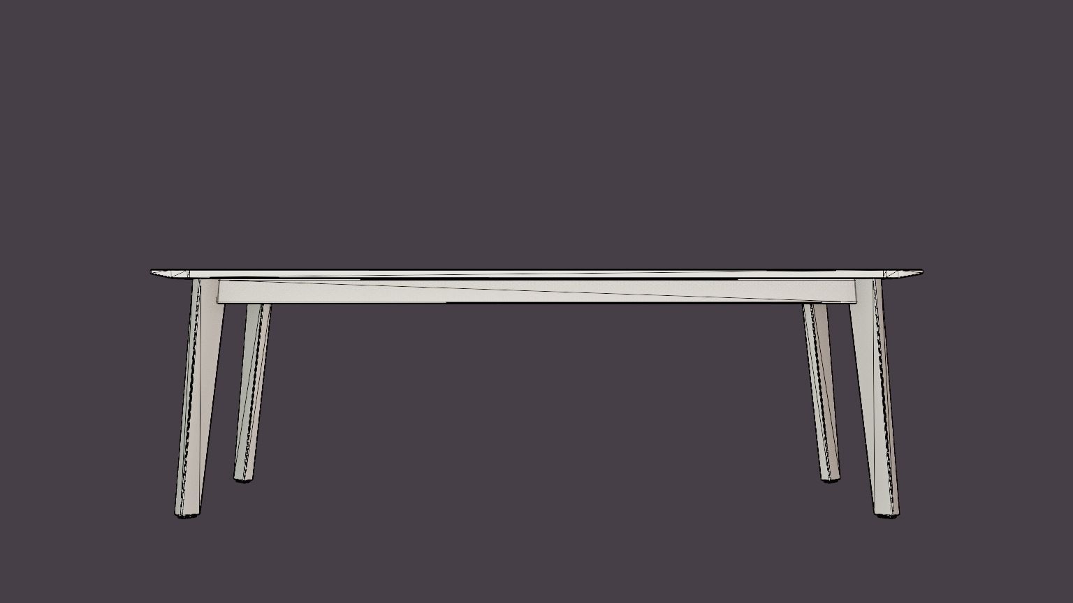 Seaford coffee table Low-poly 3D model_5