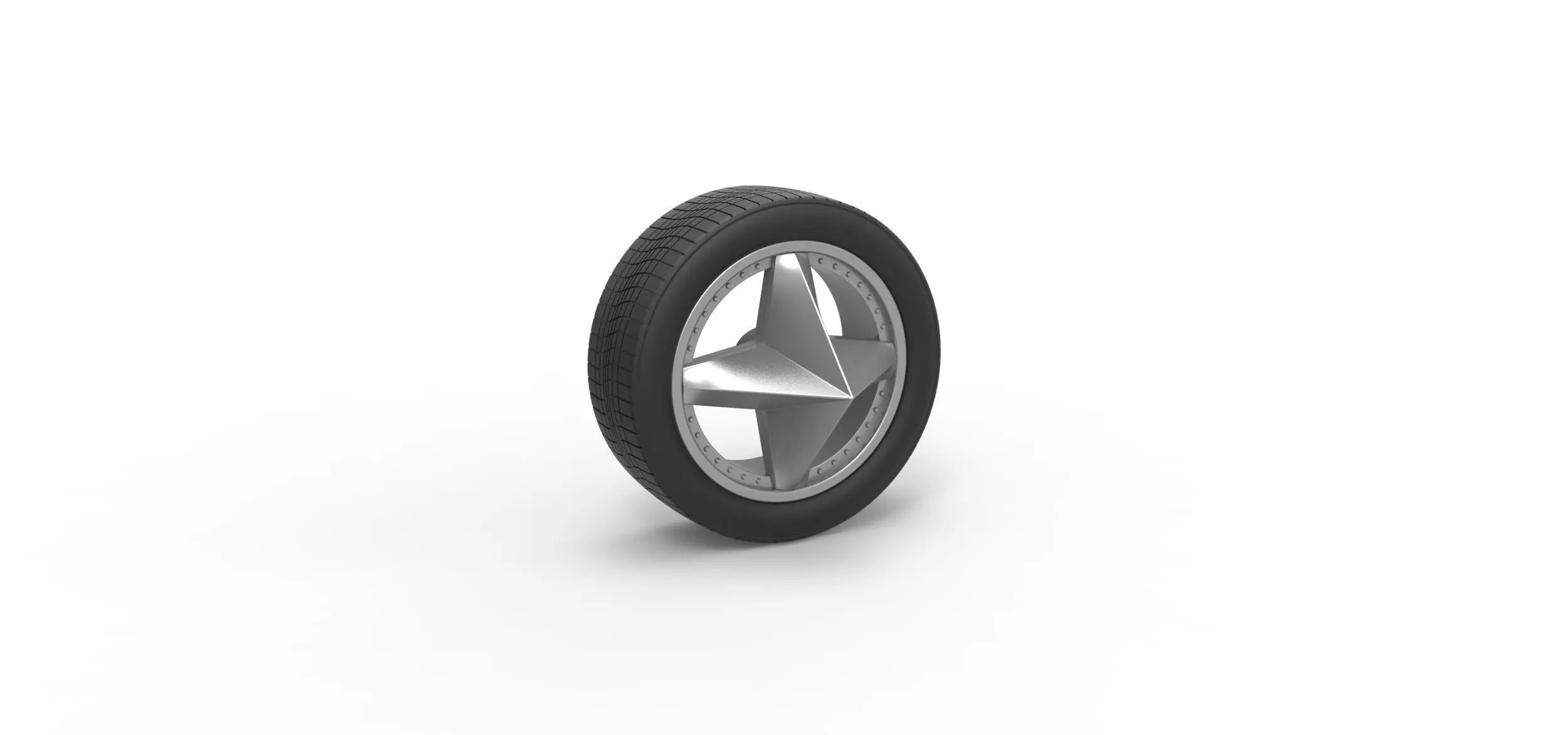 Car wheel 9 Scale 1 to 25 3D print model