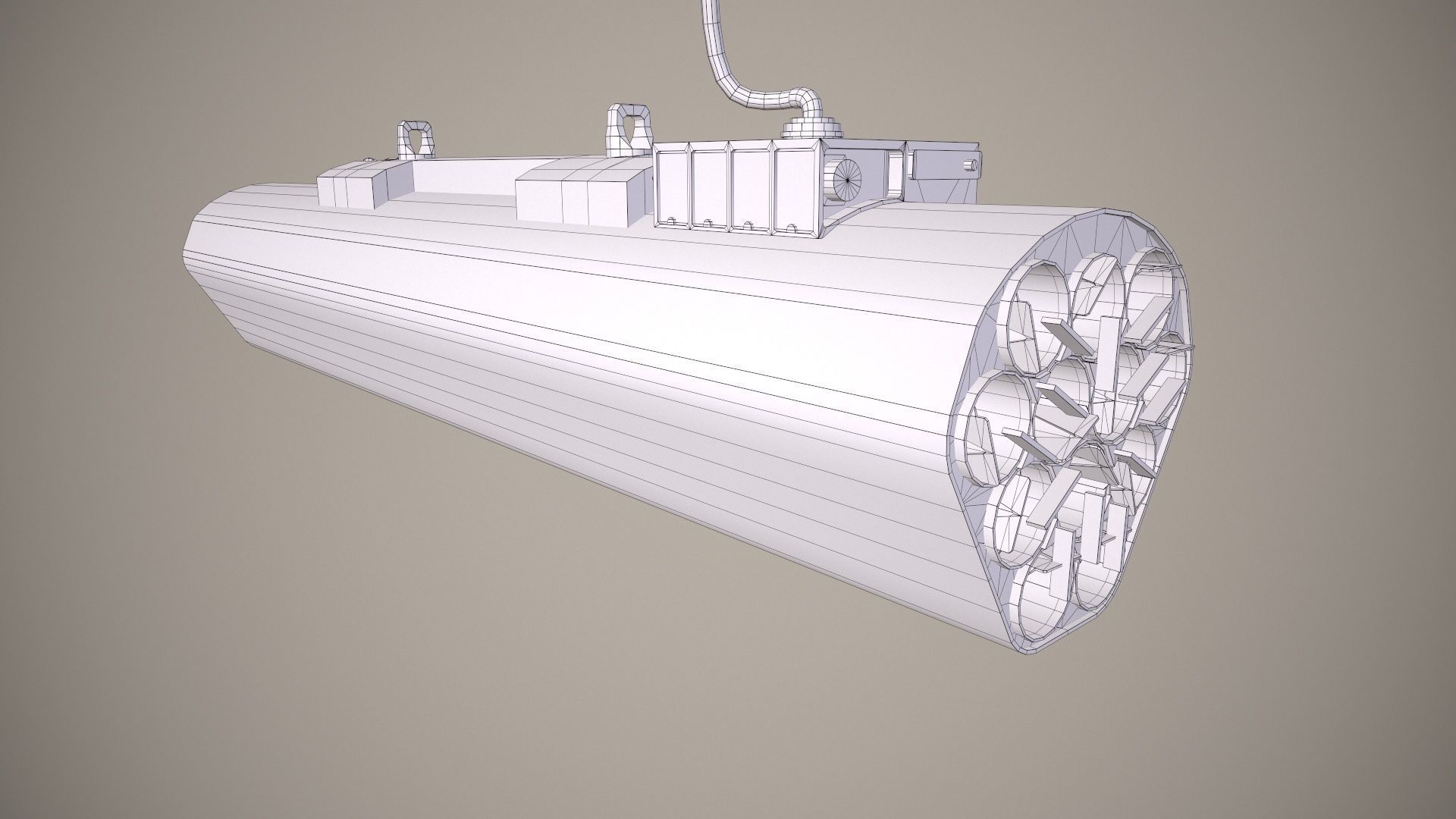 Rocket Launcher FZ231 With Missiles Low-poly 3D model_18