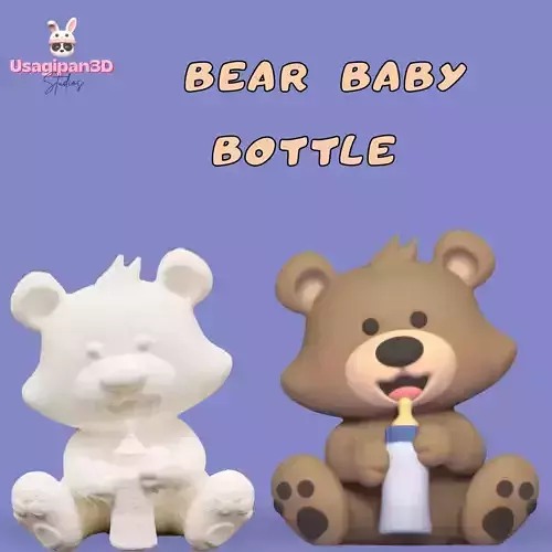 Bear Baby Bottle 3D print model Bear Baby Bottle 3D print model