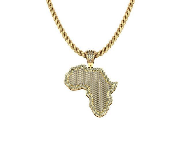 Africa Dimond Hop Hop Pendants 3D print model