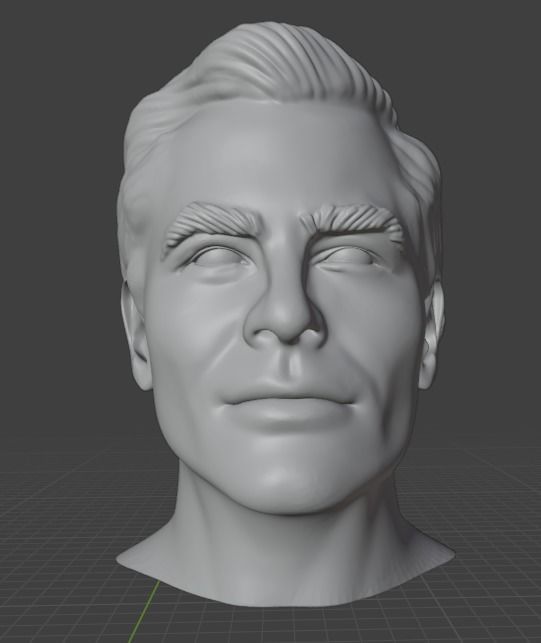 Chris Pine 3D print model_1