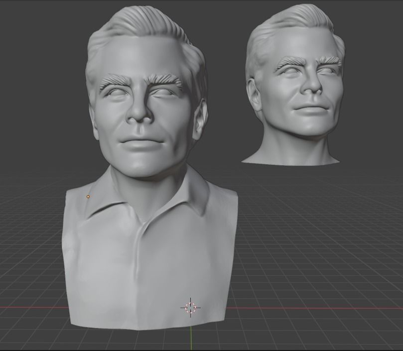 Chris Pine 3D print model_2