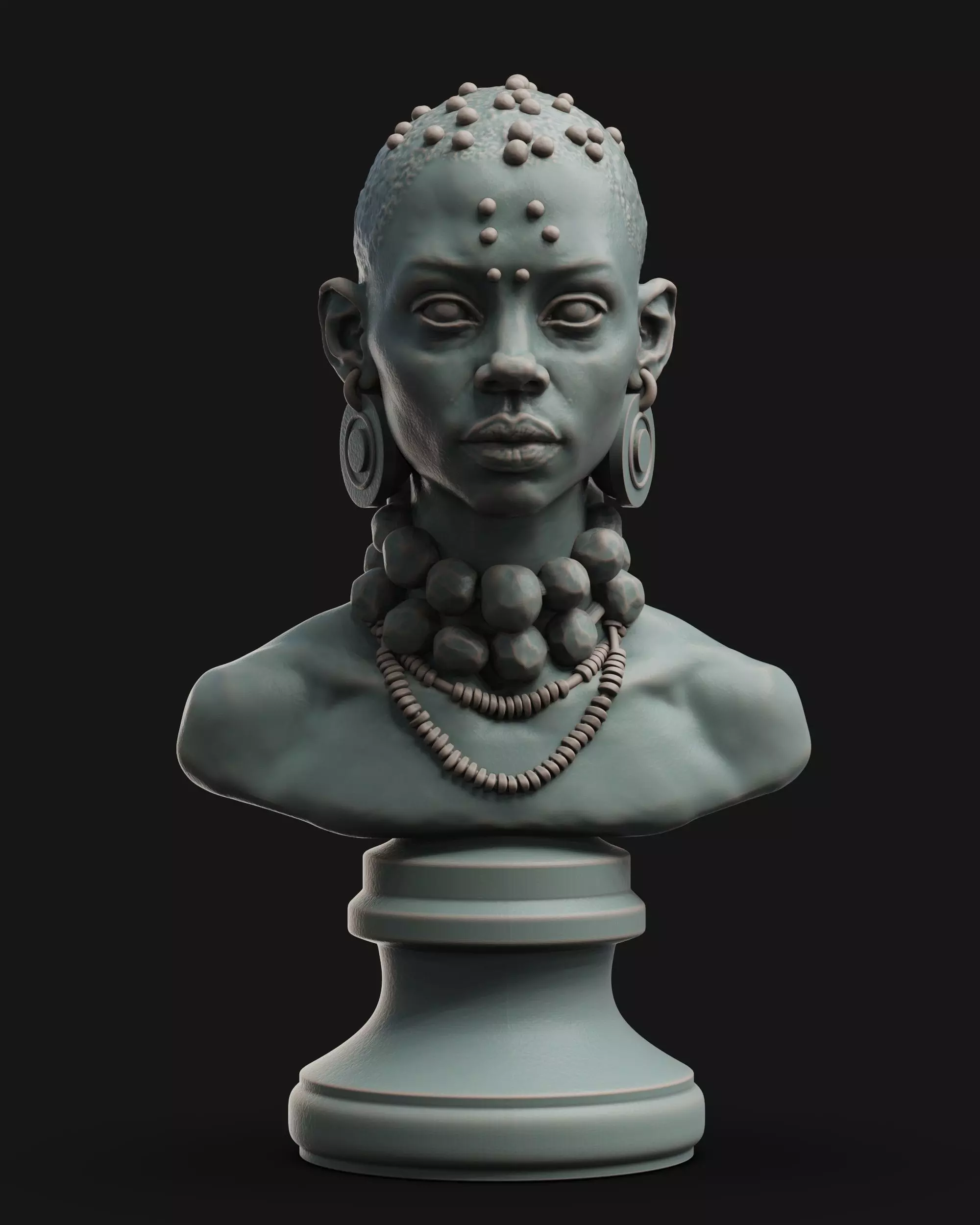 Female Bust 003 3D print model_0