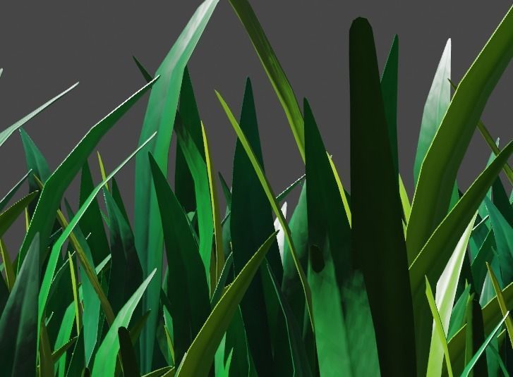 Grass pack Free low-poly 3D model_9