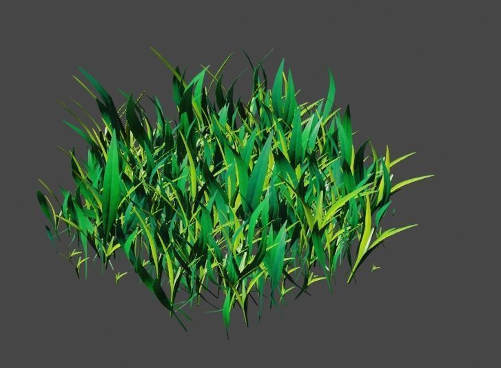 Grass pack Free low-poly 3D model_5