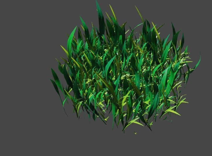 Grass pack Free low-poly 3D model_2
