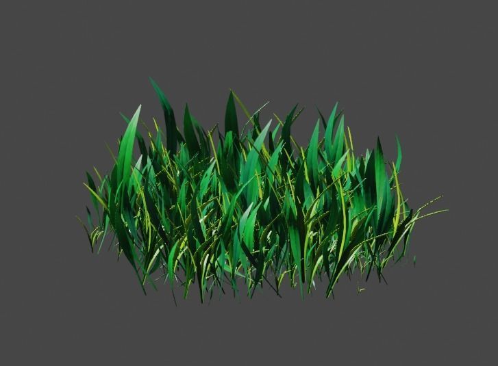 Grass pack Free low-poly 3D model_1