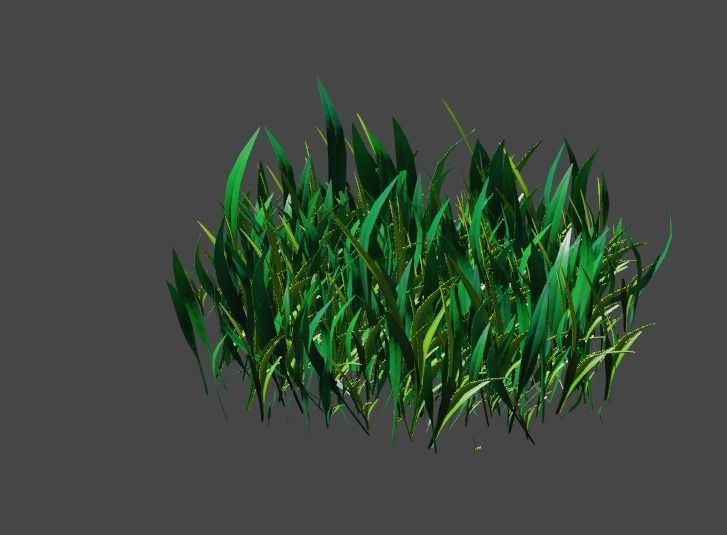 Grass pack Free low-poly 3D model_7