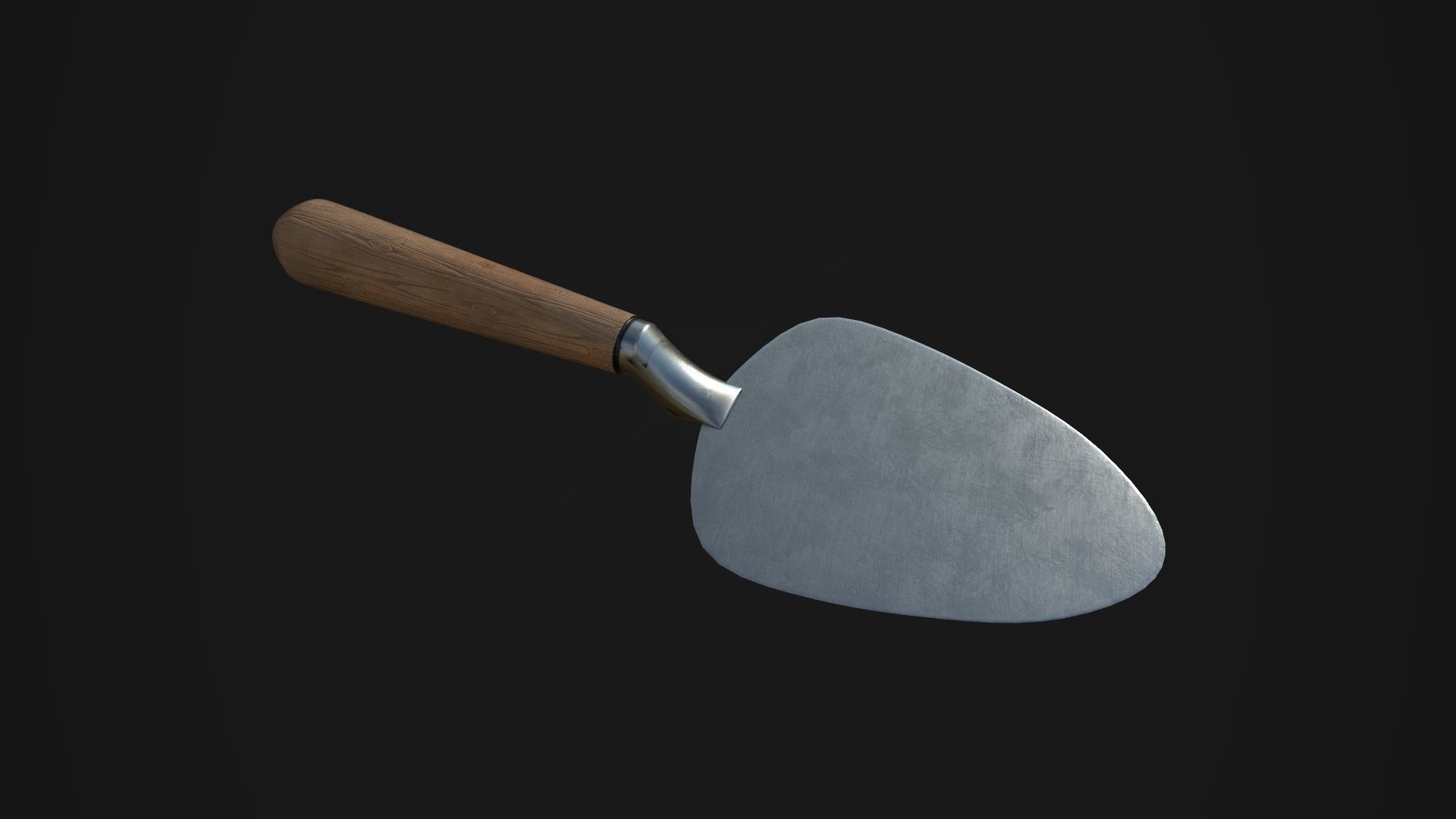 Trowel Low-poly 3D model_2