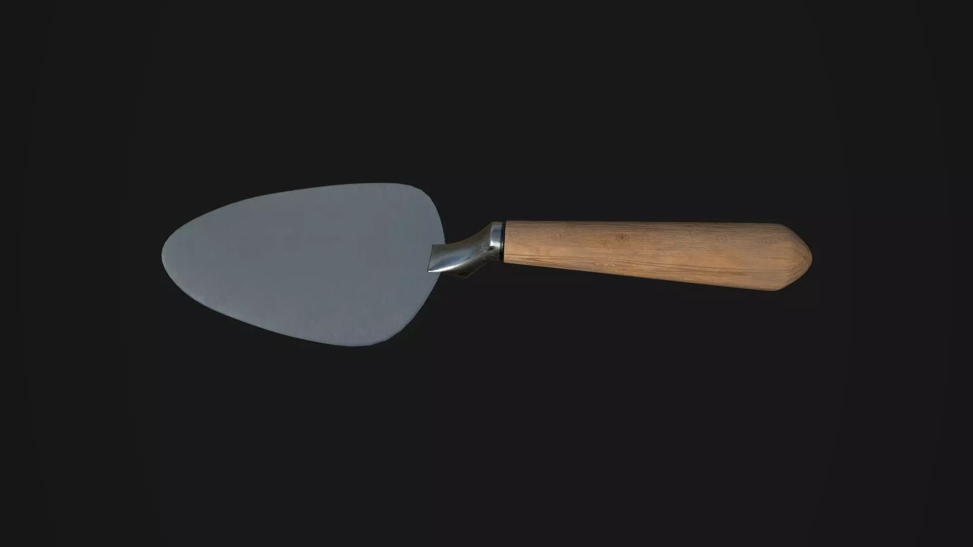 Trowel Low-poly 3D model_0