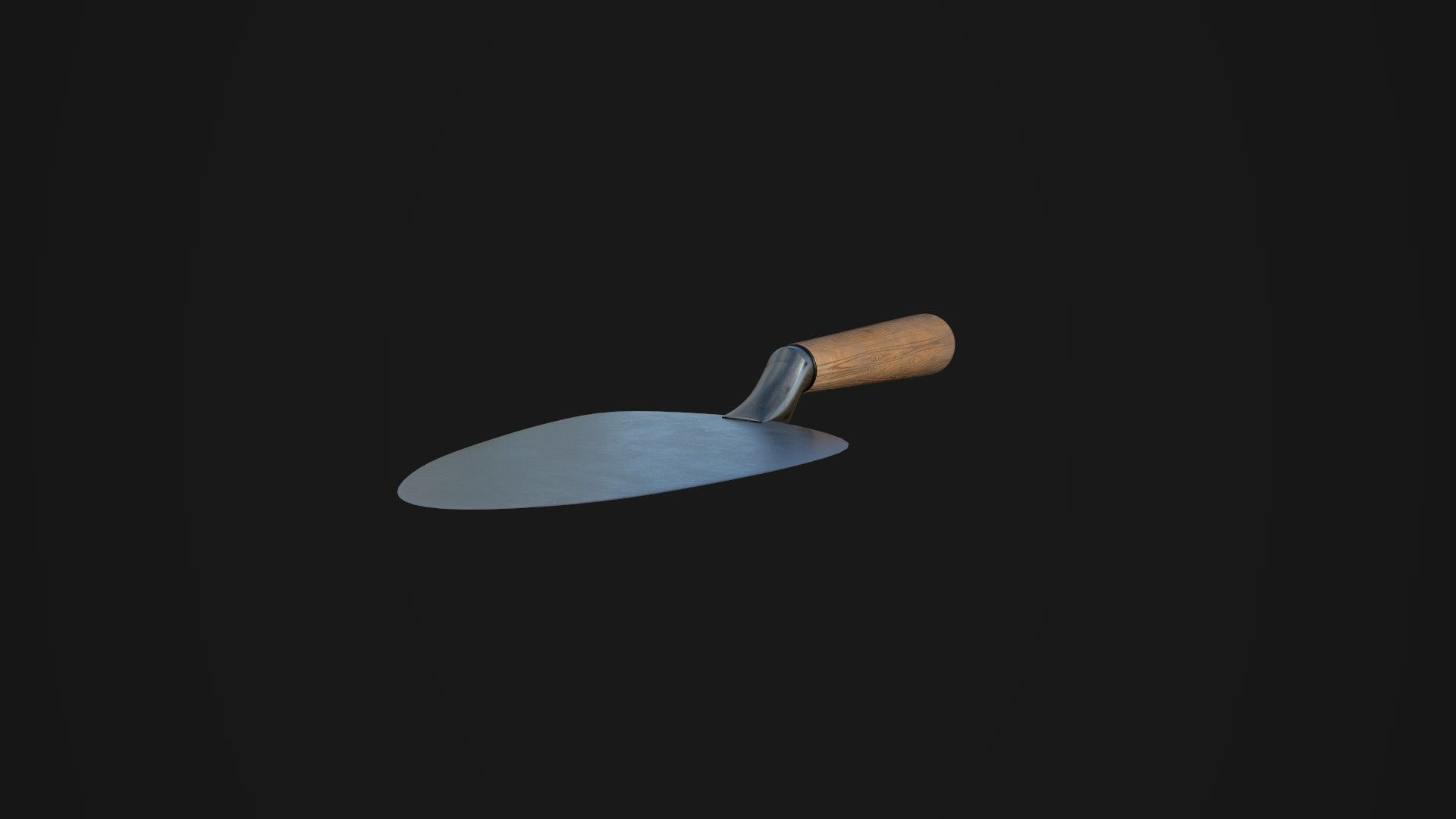 Trowel Low-poly 3D model_1