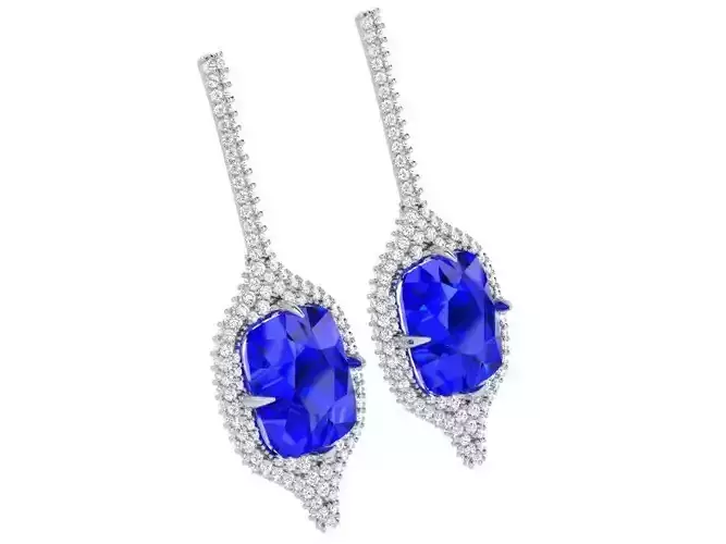 Cushion Cut Earring 3949