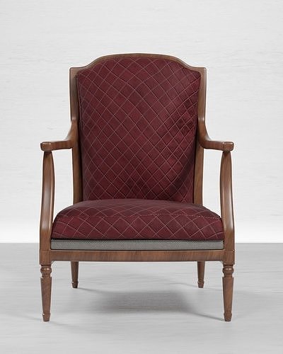 Sofa chair Low-poly 3D model