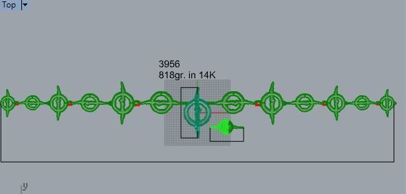 Circle Bracelet 3956 3D print model_5