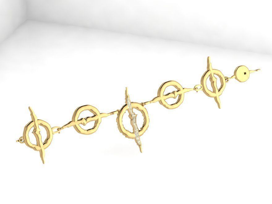 Circle Bracelet 3956 3D print model_2