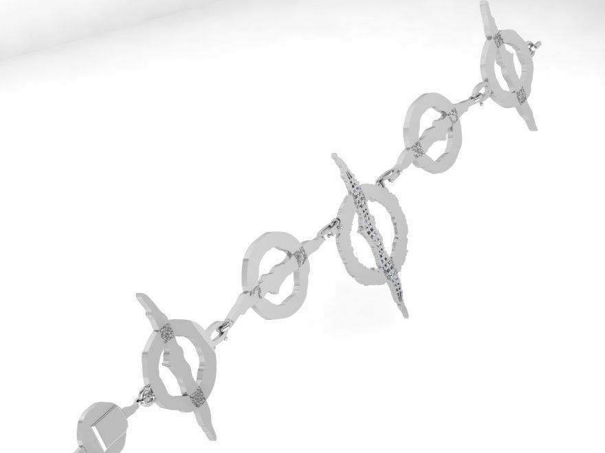 Circle Bracelet 3956 3D print model_4