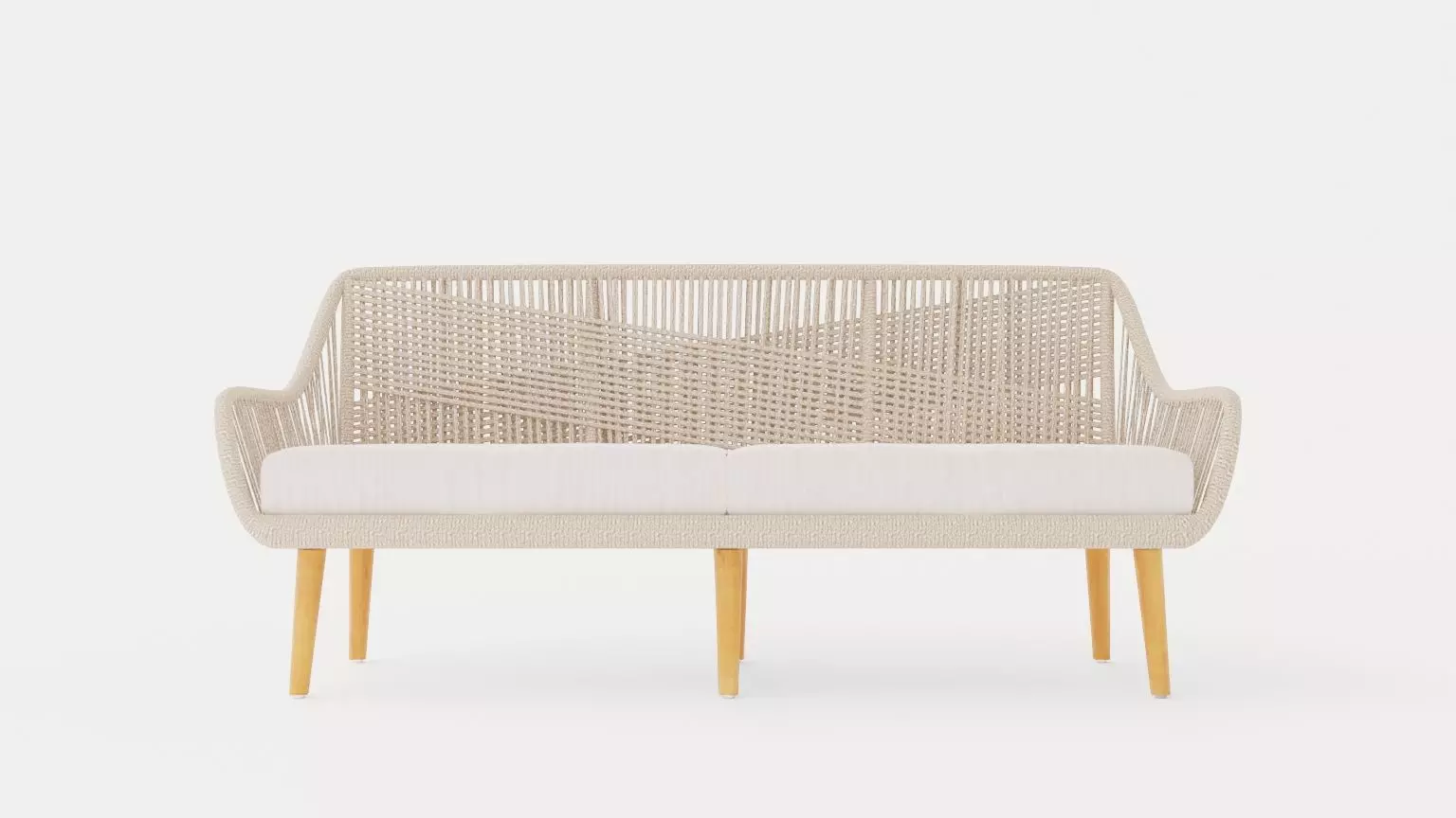 Fargo 3-seater sofa Low-poly 3D model