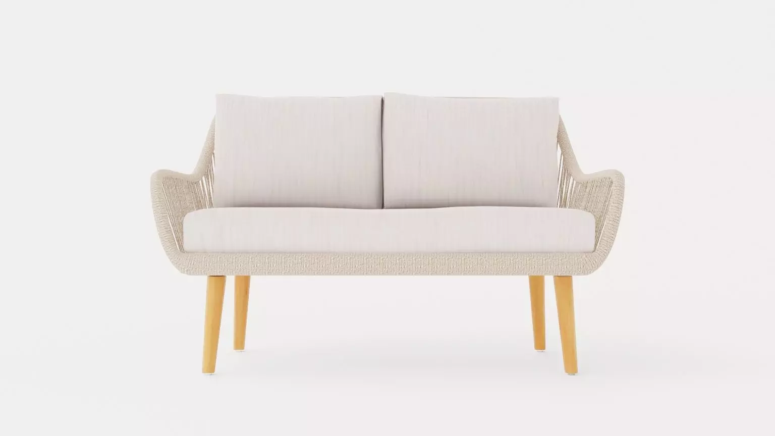 Fargo 2-seater sofa Low-poly 3D model