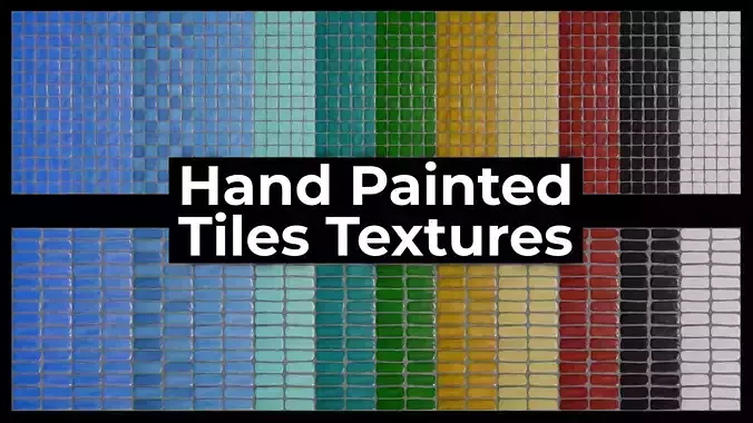 Hand Painted PBR Tiles Textures
