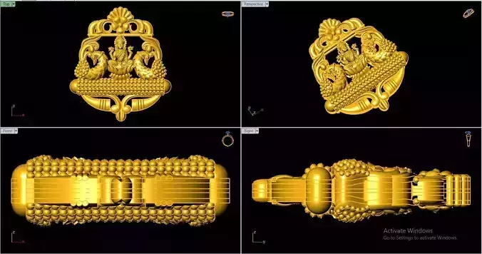 Laxmiji - God - Sculpture - Stl File - 3dm File - Print File 3D