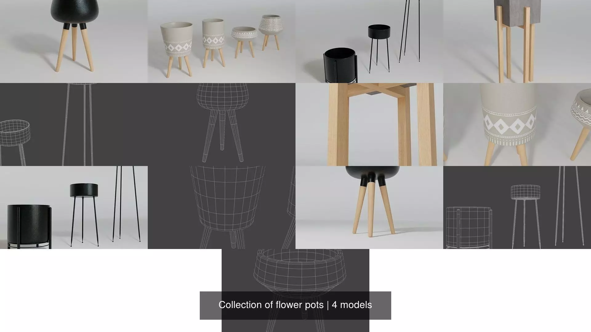 Collection of flower pots _0