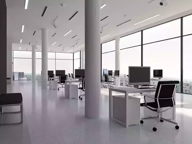 Modern Office interior 3D model