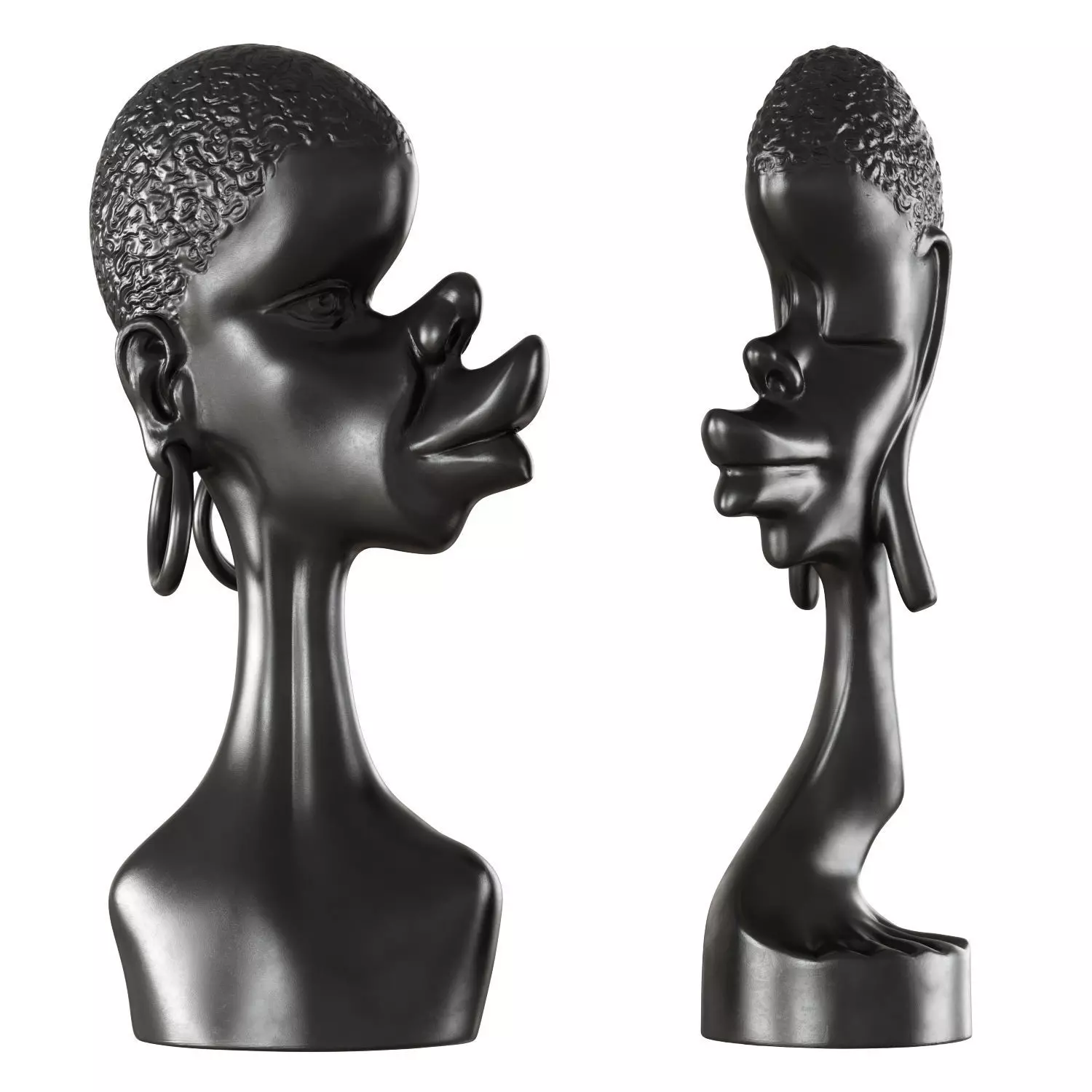 Statue Tete Africaine 3D model