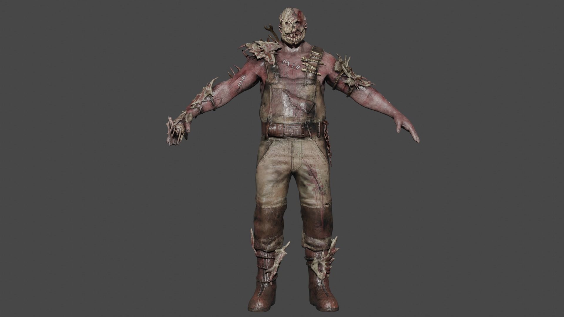 The Trapper Low-poly 3D model_1