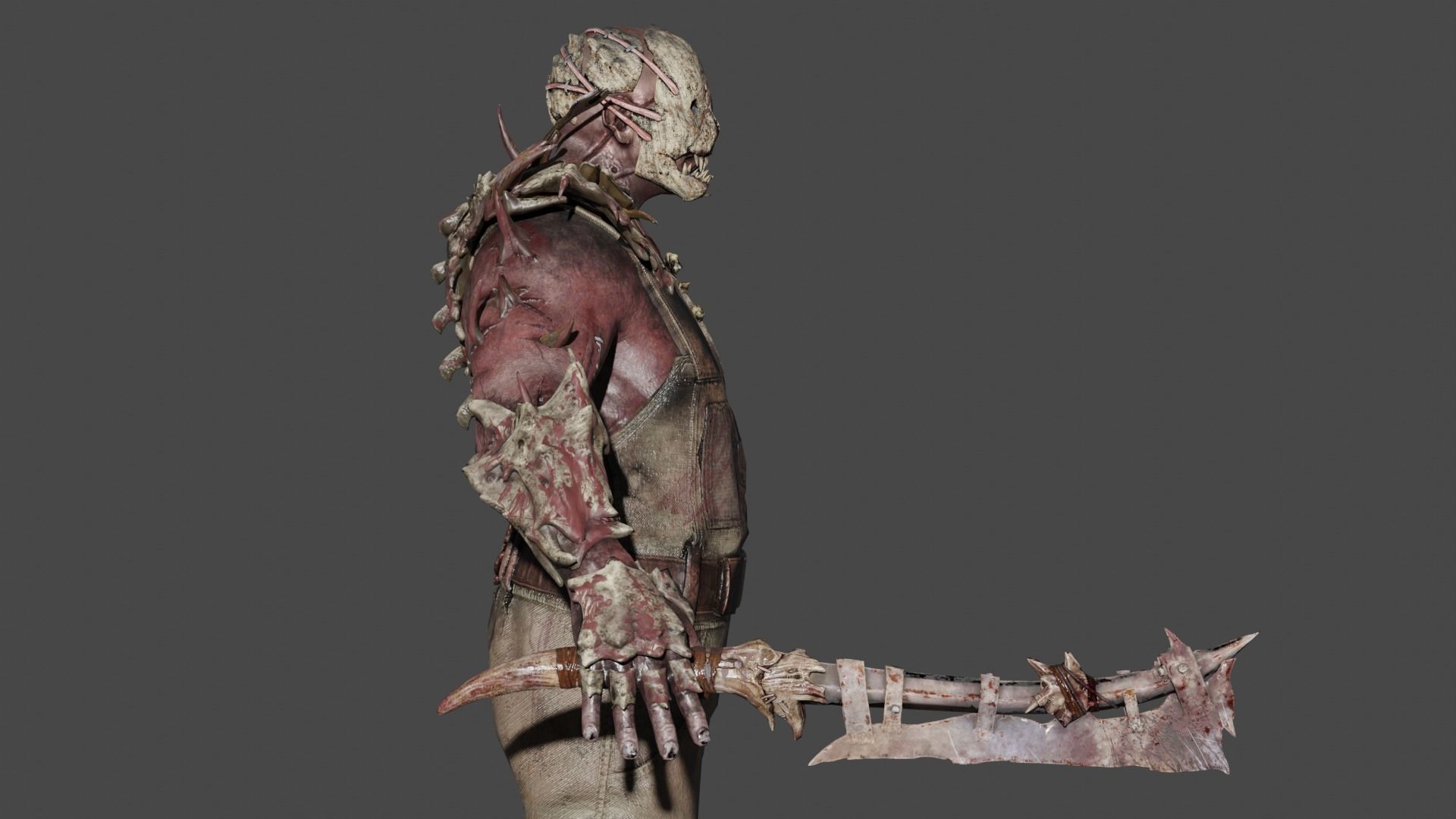 The Trapper Low-poly 3D model_4