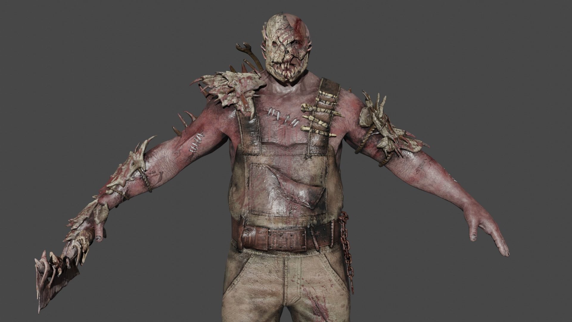 The Trapper Low-poly 3D model_2