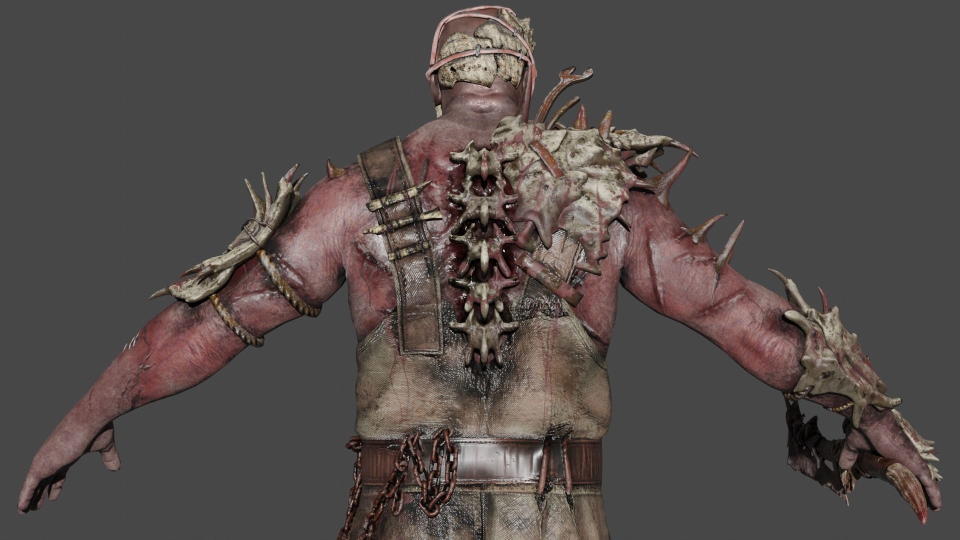 The Trapper Low-poly 3D model_6