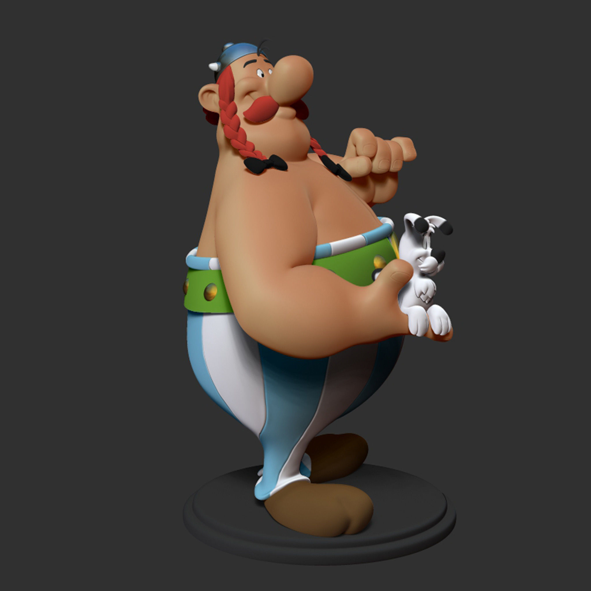 Obelix with Ideafix 3D print model_12