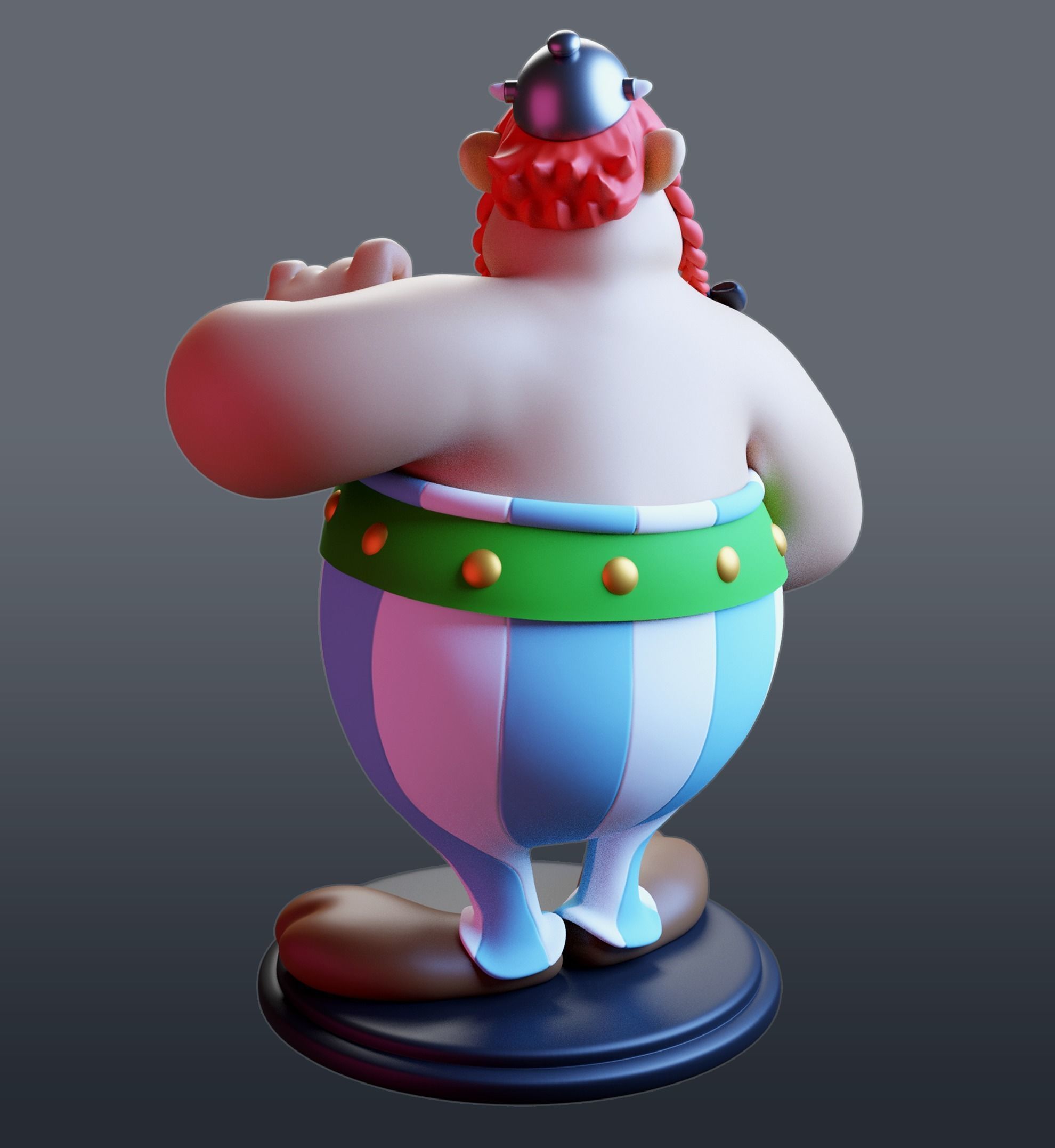 Obelix with Ideafix 3D print model_6