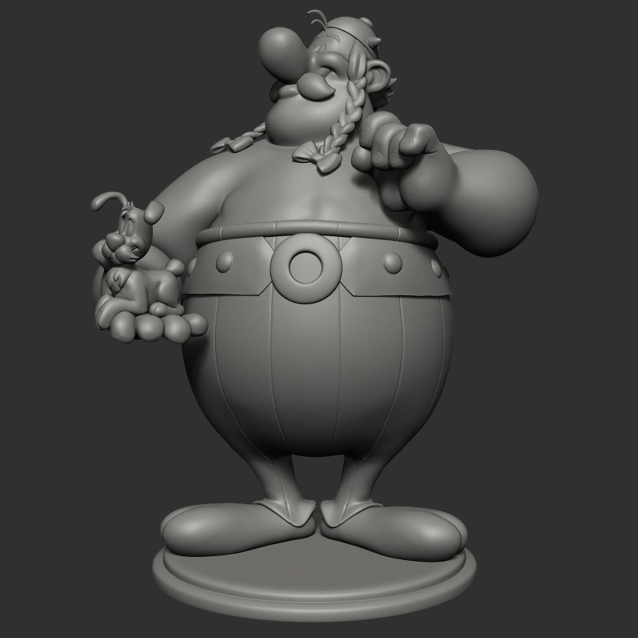 Obelix with Ideafix 3D print model_20