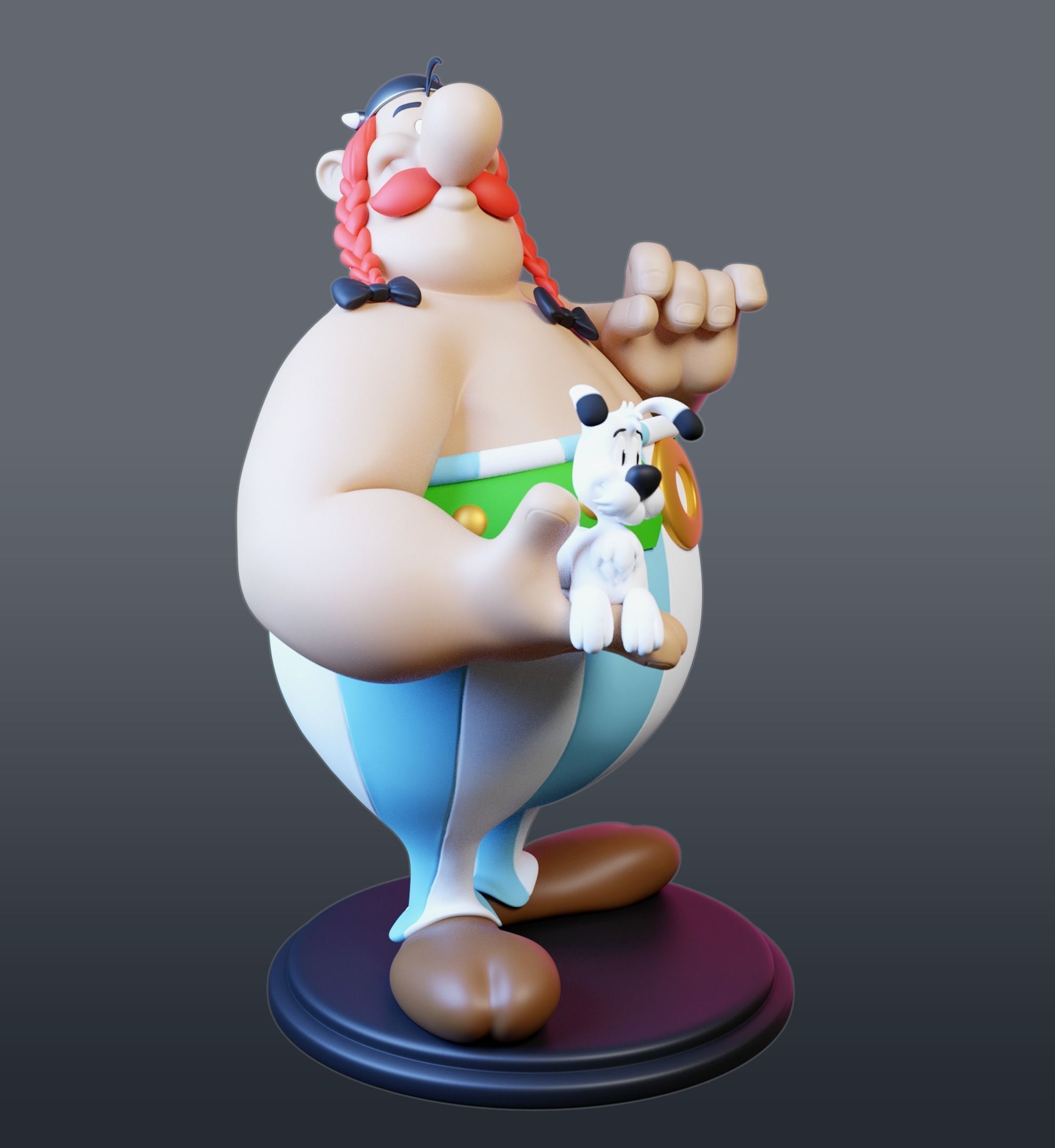 Obelix with Ideafix 3D print model_2